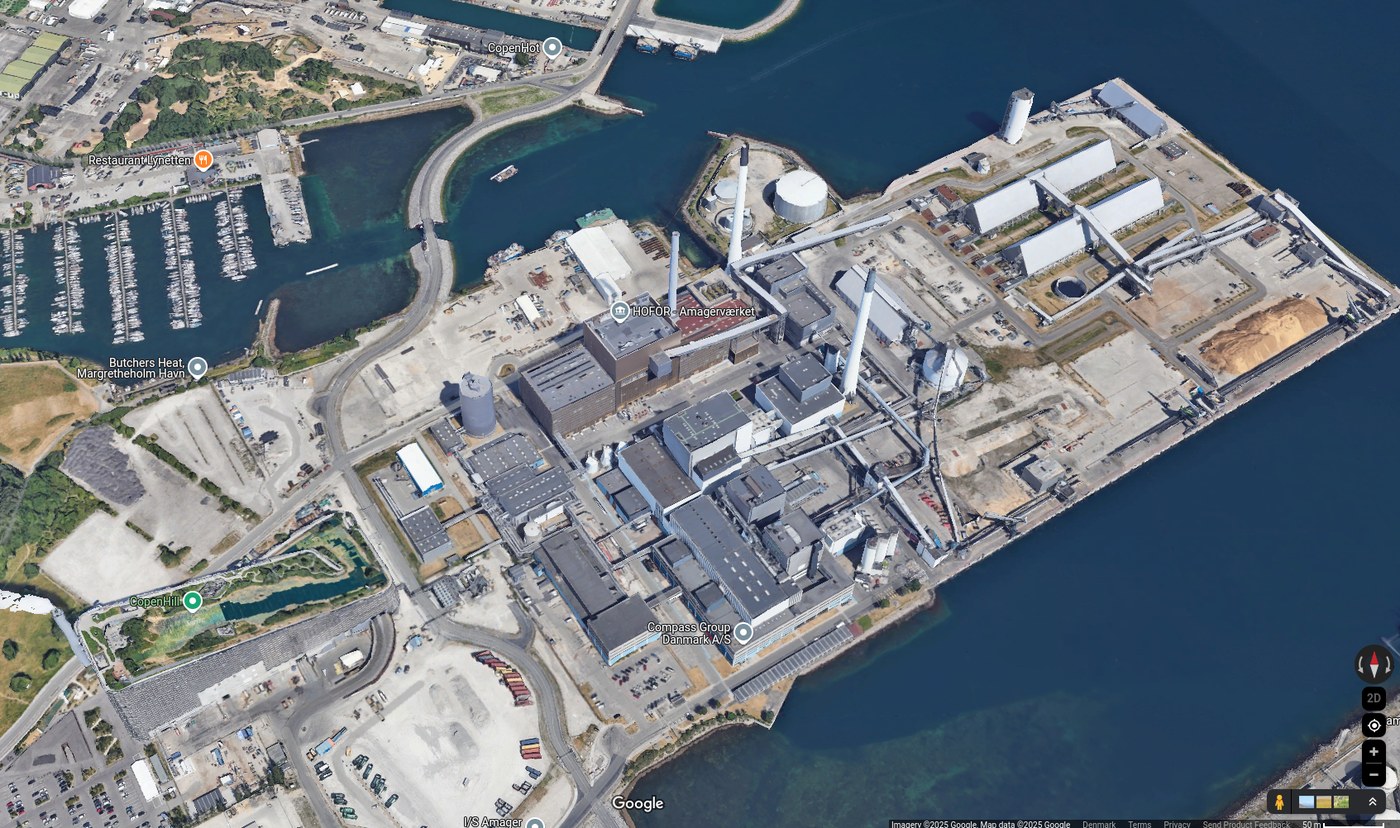 Amagerværket biomass power plant in Copenhagen, HOFOR
