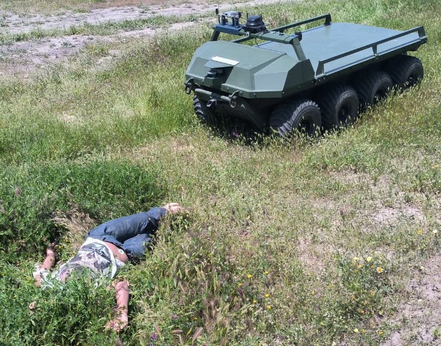 UGV deployment toward the confirmed victim location.